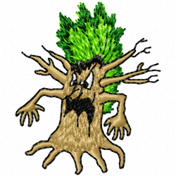 Trees Embroidery Design 6